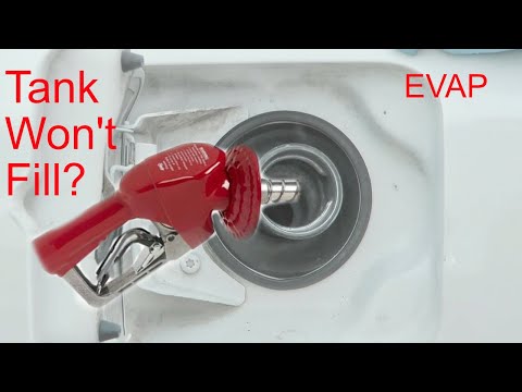 Remove fuel filler neck, clean EVAP Dodge Charger shown