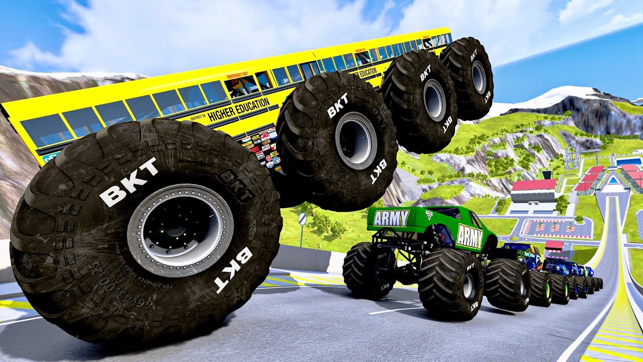 Jaw Dropping Monster Truck Car Jump Madness! YouTube