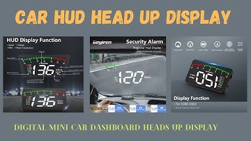 Car HUD Head Up Display | Vehicle Smart HUD Display | Digital Mini Car Dashboard Heads Up Display