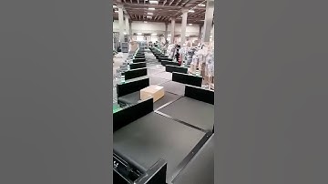 E-commerce warehouse parcel dimension weight scan automatic sorting machine with 30 sorting ports