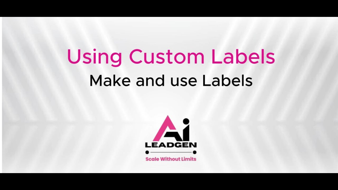 Using Custom Labels - YouTube