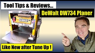 Tool Tips & Reviews - How to Tune Up an old DeWalt DW734 Planer! screenshot 5