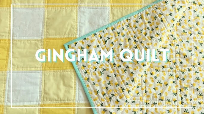 Easy Gingham Squares Quilt Tutorial for Beginners! 