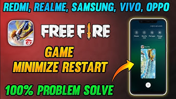 free fire minimize restart problem / background restart problem in Free fire background restart fix