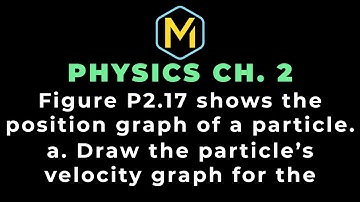 2.17 Mastering Physics Solution-"Figure P2.17 shows the position graph of a particle. a. Draw the...