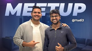 I SURPRISED @YudiJ at his Meetup ? | Watch his EPIC Reaction ? | తెలుగు | MS in USA ??