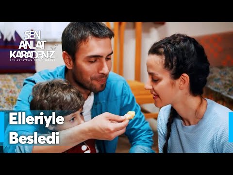 Tahir, Nefes'i elleriyle besledi! - Sen Anlat Karadeniz