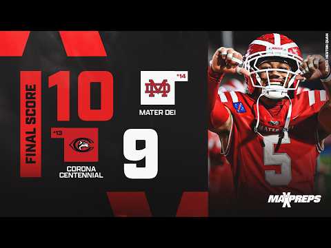 Mater Dei takes down Corona Centennial in defensive slugfest 😤 🏈