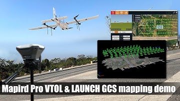 Aerial Mapping by Mapird Pro VTOL & LAUNCH GCS With RTK/PPK