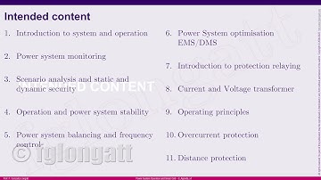Power Systems Operation and Smart Grid - Module presentation ENGLISH