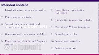 Power Systems Operation and Smart Grid - Module presentation ENGLISH