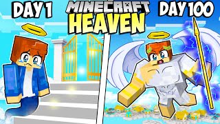 I Survived 100 Days In Heaven In Minecraft