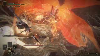 Malenia, blade of Miquella  vs lvl 1 noob -  Cold Flamberge