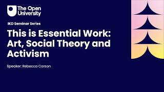 This is essential work: Art, Social Theory and Activism screenshot 2