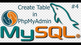 #4 Creating tables in MySQL PHPMyAdmin | MySQL Programming