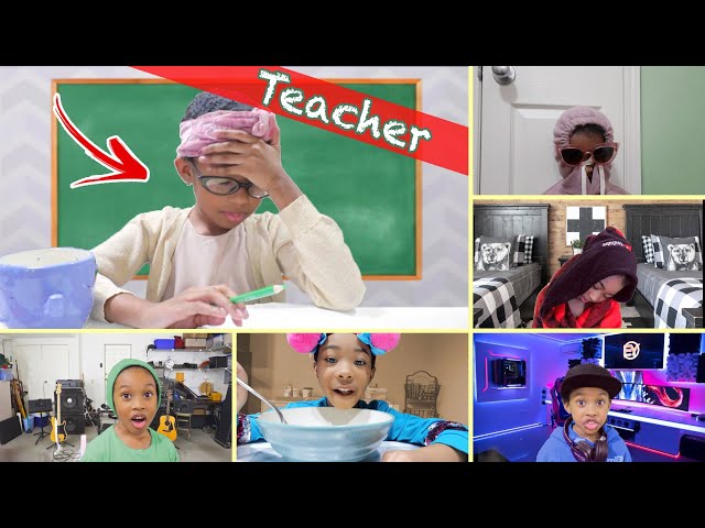 School Online Classes Be Like w/ Sekora & Sefari | Pretend Play Skit class=