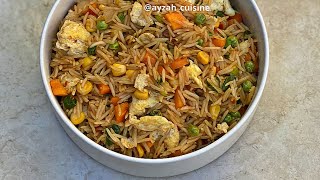 CHINESE FRIED RICE RECIPE ayzah cuisine