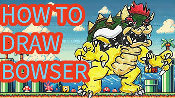 How To Draw Bowser | Super Mario Bros | Fun & Easy
