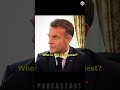 😱New guest President of France ...#shortsviral #podcastclips