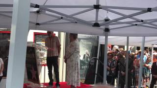 Billy bob Thornton Speaking at Kathy Bates Star Ceremony Hollywood TCL Bad Santa Fargo