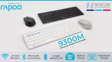 RAPOO 9300M an Ultra-slim, Metal Windows Keyboard & Mouse Review
