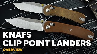 Knafs Lander 2 & 3 - Clip Point & Paper Micarta Overview