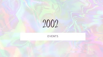 Take a Look Back at the Major Global Events of 2002 | YearDigest