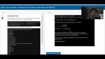 Ndg Linux Essentials Challenge Lab D: Pipes, Redirection and REGEX