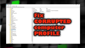 how to fix corrupt user profile in windows 7/8/10