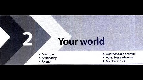 Headway Beginner 5th Workbook UNIT 2 - Your world