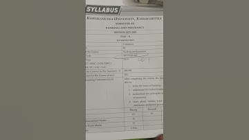 bcom NEP 3 sem banking and insurance subject code