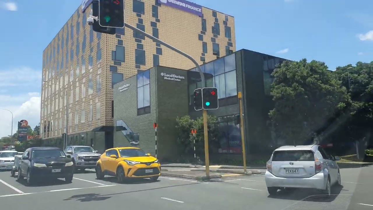 Sylvia Park Auckland Drive POV: Real Time Mt Wellington Streets And Shopping Precinct