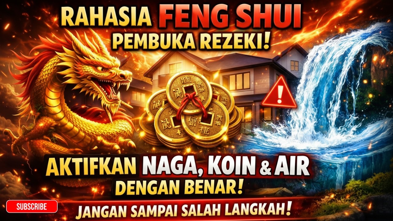 RAHASIA FENGSHUI REZEKI 🔥 FENGSHUI PEMBUKA REZEKI AKTIFKAN NAGA KOIN & AIR DENGAN BENAR 🔥