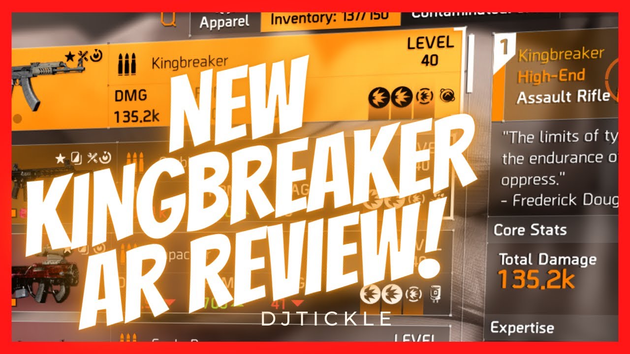 NEW KINGBREAKER AR REVIEW! THE DIVISION 2