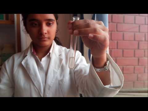 Magnesium ions  test by Seema Makhijani  in chemistry laboratory