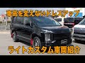 新型 デリカ D5  車高を変えないカスタム車