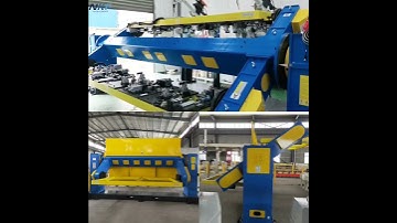 Demonstration of our three-axis vertical positioner supporting ABB robots applied to welding.