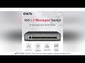 ONTi 8 10Gb SFP+ Ports L3 Managed Network Switch Support DHCP and Dynamic Routing Support VLAN Divis
