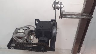 Дистанционный ПРИВОД для ВОРОТ из движка от СТИРАЛКИ ! Cool idea from a washer engine for a garage!