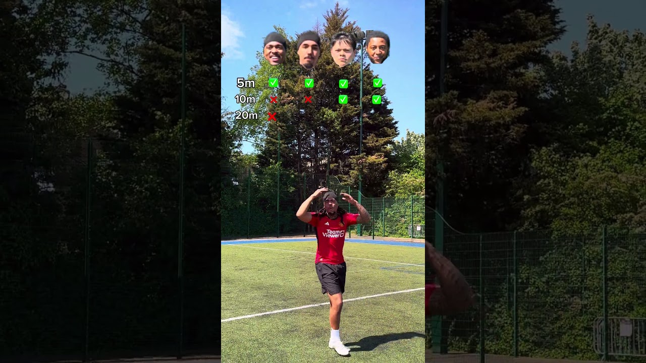 ACCURACY 🤯 #football #soccer #futebol #footballskills #footballskillschallenge