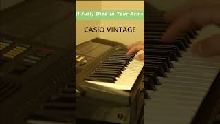 (I Just) Died in Your Arms Lead on Casio Synth  #keyboard #synthwave #synthesizer #shorts  #80s