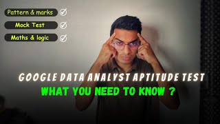 Google Data Analyst Aptitude Test How To Crack ❓ Syllabus & Mock Test 🔥