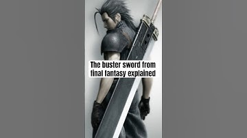 The buster sword from final fantasy explained #retrojo #bustersword #cloudstrife #explained #ff