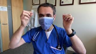 Wondering how to properly wear masks? Here's a demonstration