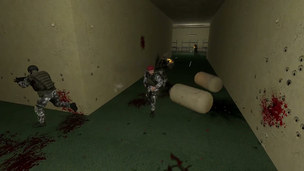 Garry's Mod Figure Action HECU vs Figure Action Rebel Army (xfed)