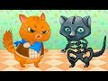 Суровый КОТИК БУБУ #42. КОТ РОБОТ. Мультик ИГРА про котят на Игрули TV