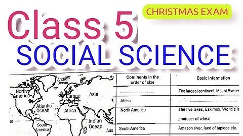 Second Terminal Examination | 5th Standard | Social Science | SOLVED QUESTION PAPER |#Class5Second