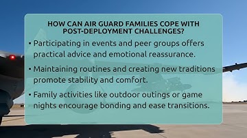 How Can Air Guard Families Cope With Post-deployment Challenges? - Air Guard Commanders