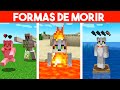 12 Formas de Morir en Minecraft 💀⚠️Invictor y Acenix