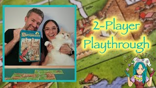 Carcassonne Board Game | 2-Player Playthrough | Dice Jesters